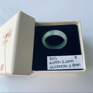 Jade Band Ring — Size 9